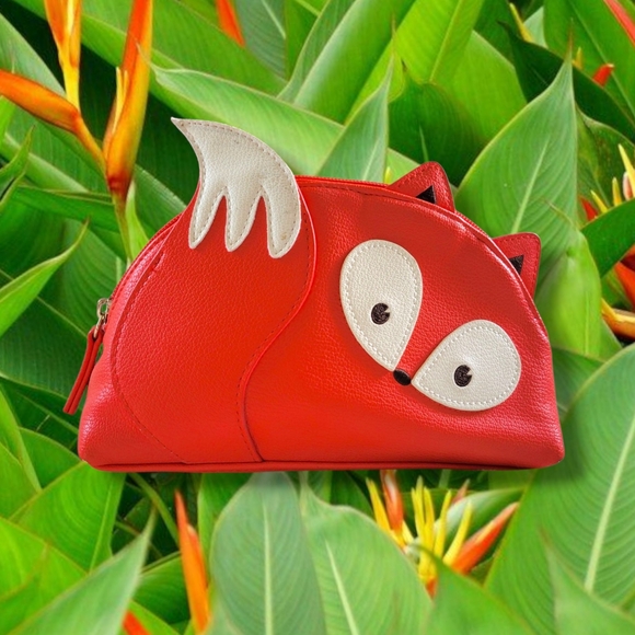 Bath & Body Works Handbags - ✨️HP✨️Bath & Body | Cute Orange Fox Faux Leather Cosmetic Bag (OS)
